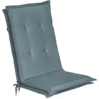 Beautissu Loft HL Stoelkussen Set 2x Hoge Rugleuning 120x50 cm Duifblauw – Tuinstoelkussen UV-bestendig