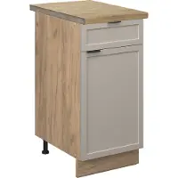 Vicco Fame-Line Keukenonderkast – 40 cm, WB Eik GrijsBeige