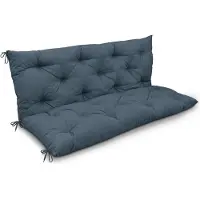 Beautissu Flair BR Bankkussen 150x50x50 cm Blauwgrijs – Zit- en Rugkussen