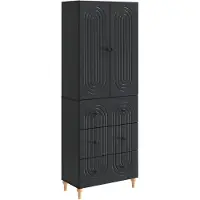 vidaXL Kast Set 2 st Bewerkt hout