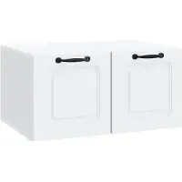 vidaXL Wandmontage TV-kast Wit 98 x 41 x 30 cm Bewerkt hout