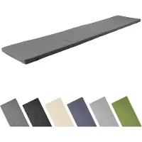 Garronda Bankkussen 200x40 cm – 4 cm dik – Waterafstotend & UV-bestendig – Grafiet GD-AM-Dino
