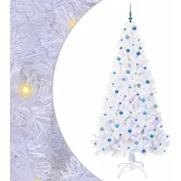 Syfax Kunstkerstboom met 300 LED Wit 240 cm PVC en staal