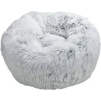 Dynamic24 Pluche hondenbed, 55 cm. Kattenbed, hondenmand, kussen voor honden, slaapplek voor honden en katten
