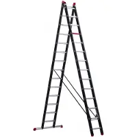 Altrex Mounter ZR 2070 Reformladder - Aluminium - 2 X 14 Sporten - Max. Werkhoogte 7,75m - Met Stabiliteitsbalk
