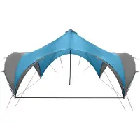 vidaXL Partytent met dak Blauw 500 x 500 x 350 cm Polyester en Staal