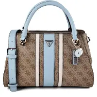 GUESS Dames Bruine schoudertas Noelle (OSFA), Casual, Polyurethaan HWBS9672070