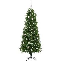 vidaXL Kerstboom met 300 LED met standaard Groen 240 cm PE
