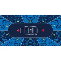 Buffalo Pokerkleed blauw 180x90cm 3mm