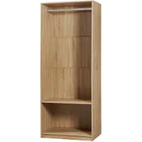 En.casa Open kledingkast Vippsaki 80x50x200 cm eikenkleurig []