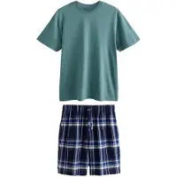 Next Pyjama kort blauw / navy / cyaan blauw / grijs / antraciet