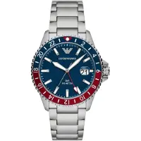 Emporio Armani Sea Explorer Heren Horloge Zilverkleurig AR11590