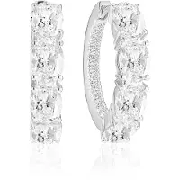 Sif Jakobs Oorbellen - Ellisse Creolo Earrings in silver