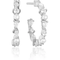Sif Jakobs Oorbellen - Adria Creolo Medio Earrings in silver