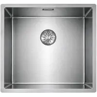 Pure.Sink Comfort RVS spoelbak 40x40 cm 10mm radius onderbouw, vlakbouw en opbouw PCM4040-02