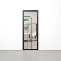 Barnwoodweb Binnendeur met kozijn Double Arc zwart