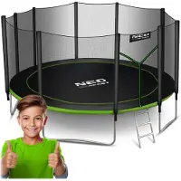 Neo-Sport Serie - Trampoline - 465 cm - Inclusief Veiligheidsnet - Inclusief Drabinka