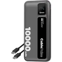 Obal:Me Powerbank, model CablePulse, 10000mAh, 22,5W, zwart