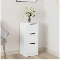 vidaXL Dressoir 30x30x70 cm bewerkt hout wit