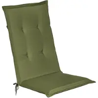 Beautissu Loft HL Stoelkussen Hoge Rugleuning 120x50 cm Olijfgroen – Tuinstoelkussen UV-bestendig