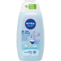 Nivea Baby Serie - Babyshampoo - 2-in-1 Lichaams- en Haarreiniging - 500 ml - Pompflacon
