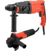 YATO Bohrhamer SDS+ 3,2 Joule en haakslijper 750 Watt, set