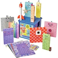 Learning Resources - Numberblocks Mathlink Cubes Activiteitenset Heroes with Zeroes - 3+