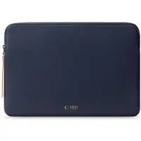 TechProtection Fleece MacBook 15 / 16 Inch Sleeve Donkerblauw