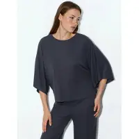 Busem Losse Pasvorm Geribbelde Crewneck Blouse