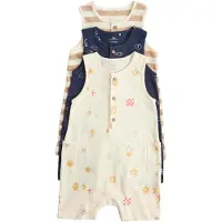 Marks & Spencer Rompertje/body camel / lichtbeige / navy / geel