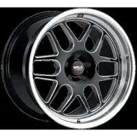 Weld Solana 17x11 / 5x127 BP / ET-44 / 78.1mm Bore - Gloss Black MIL DIA Wheel