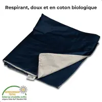 EL Life Hoes voor de verzwaringsdeken van | Gemaakt voor de 11kg en 13kg variant van 200x200cm | Gemaakt van 100% biologisch katoen | Blauw & grijs