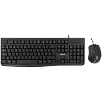 Iggual CMK-business 2, Volledige grootte (100%), Kabel, USB, QWERTY-indeling, Zwart, Inclusief muis
