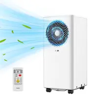 Aux 【Zomeruitverkoop】3-in-1 mobiele airconditioner 7000 BTU, Energieklasse A, Wi-Fi & afstandsbediening, 4 standen, Zelfverdamping, R290, Inclusief raamkit