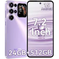 Oukitel C68 Plus (8+512GB) 7,2-inch 6000mAh-batterij 9,5mm ultradunne behuizing met secundair scherm smartphone Paars