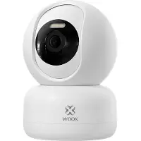 WOOX Slimme PTZ-camera, 2K HD-kwaliteit 3MP resolutie, 12 m nachtzichtbereik, 360° volledige dekking, tweerichtingscommunicatie