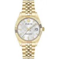 Philipp Plein Analoog horloge 'Date Superlative' goud / parelwit