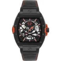 Philipp Plein Analoog horloge oranjerood / zwart