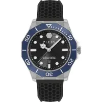 Philipp Plein Analoog horloge 'Aquastorm' blauw / zwart / zilver