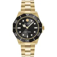 Philipp Plein Analoog horloge 'Aquastorm' goud / zwart