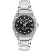 Philipp Plein Watches Analoog horloge 'Deluxe' zwart / zilver