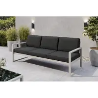 Margaret Hadas24 Margaret Hadas - Tuinset met 3 zitplaatsen, outdoor loungebank Madera, geschikt voor terras, weerbestendig, balkonmeubilair, zitbank met rugleuning, tuinmeubels, kleur: kasjmierenbruin