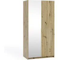 Margaret Hadas24 Kledingkast Apollonia met Spiegel 100 x 204 cm (artisan, gouden handgrepen)