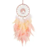 Typecat Dromenvanger Hangend Ornament Decoratie Handgemaakt LED-lampje Roze Genezing