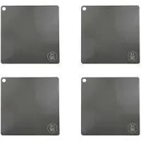 Melitt 4X Inductiekookplaatmat Antislip Inductiekookplaat Pad Siliconen Warmte-Isolerende Mat Herbruikbare Koelkasten en Ovens B
