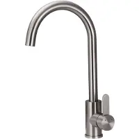 Aquanello Keukenmengkraan met ronde uitloop, roestvrij staal, Forma SS-1002-FM,