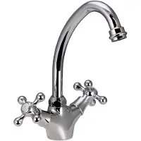 Aquanello Keukenmengkraan, nostalgisch design, chroom, Heritage Ascot CR-4004-HA,