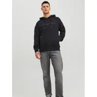 Jack & Jones Sweatshirt 'JJEStar' zwart / wit