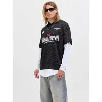 Jack & Jones Shirt rood / zwart / wit