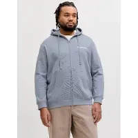 Jack&Jones PLUS Plus Size Hoodie Met Rits EU7XL US5XL Blauw
